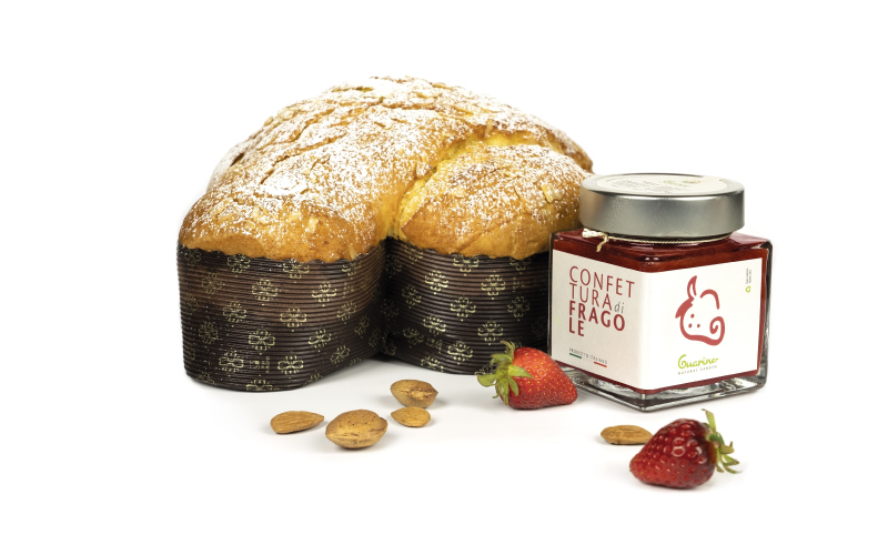 panettone con fragole guarino